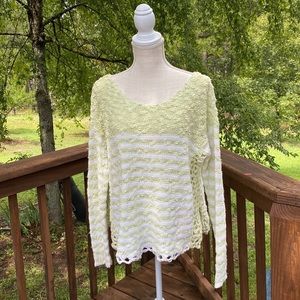 Free people striped knit sweater